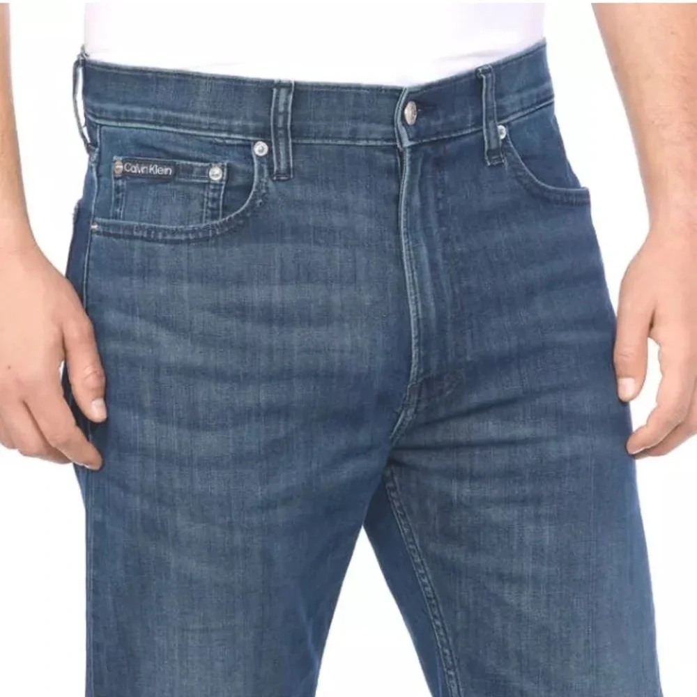 Calvin Klein Men's Slim Straight Jean Blue 38 x 34 - Picture 3 of 6